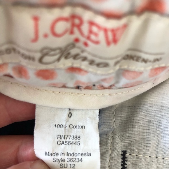 Jcrew navy chino shorts size 0 - Picture 4 of 4